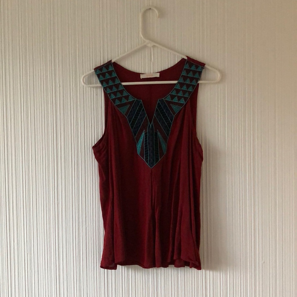 Embroidered Tank Top